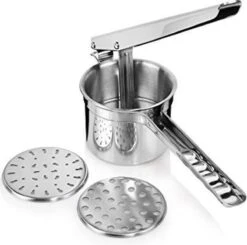 Haushalt 14073 - Aardappelpers - Puree - RVS - 3 Losse Schijven -Merkloos Winkel 1200x1191 26