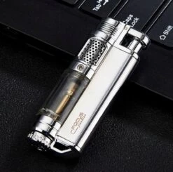 Gasaansteker Metaal In De Kleur Silver Stormaansteker Windproof -Merkloos Winkel 1200x1191 27