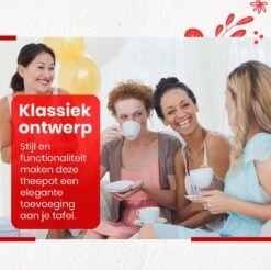 Procidi® Glazen Theepot Met Filter - Theekan Met Infuser - Dubbelwandig Borosilicaat Glas - Thee Thermoskan - Koffiekan 950 ML - Teapot -Merkloos Winkel 1200x1195 12