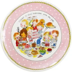 Blond Amsterdam Even Bijkletsen Plat Bord Ø33 Cm - Stip -Merkloos Winkel 1200x1197 29