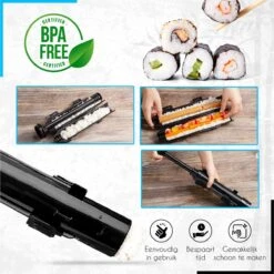 Sushi Bazooka - XXL Sushi Set - Sushi Kit Incl. 4 Paar Chopsticks - Sushi Maker -Merkloos Winkel 1200x1199 18