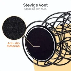 Goliving Eierrek - Eierhouder - Eiermand - Eieren Bewaren - Draaibaar - Ruimtebesparend - RVS - Zwart -Merkloos Winkel 1200x1200 1092