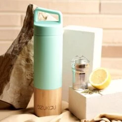 Dzukou Saint Elias - Bamboe Thermosfles – Theefles Met Filter - Theebeker To Go Met Theefilter / Infuser – RVS Drinkfles - Luchtdicht En Lekvrij – 530 Ml -Merkloos Winkel 1200x1200 11