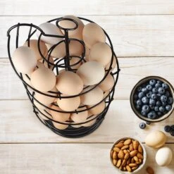 Eiermand – Eierrek – Eierhouder – Eieren – Zwart - Pasen - Tot 40 Eieren - 360° - BAULK® -Merkloos Winkel 1200x1200 1119