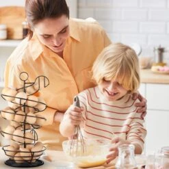 Eiermand – Eierrek – Eierhouder – Eieren – Zwart - Pasen - Tot 40 Eieren - 360° - BAULK® -Merkloos Winkel 1200x1200 1120