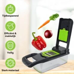 Acestore - Luxe Groentesnijder + Gratis E-Book! - Keukensnijder - Keukenmachine - Mandoline Slicer - Multifunctioneel - 12 In 1 -Met Opvangbak -Merkloos Winkel 1200x1200 1344