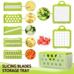 Merkloos Groentesnijder | Multifunctionele Groentesnijder | Handmatige Groentesnijder | Snijder | Vegetable Cutter | Fruit Snijder | Mandoline | Snijmachine | Keukengerei | Kookgerei -Merkloos Winkel 1200x1200 1348