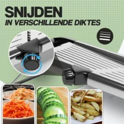 Nince - Multifunctionele Groentesnijder - Mandoline Slicer Dicer - Groentesnijder - Uiensnijder -Merkloos Winkel 1200x1200 1361