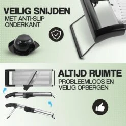 Nince - Multifunctionele Groentesnijder - Mandoline Slicer Dicer - Groentesnijder - Uiensnijder -Merkloos Winkel 1200x1200 1362
