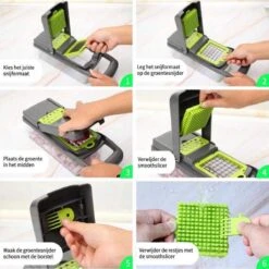 Mandoline - Groentesnijder - Groentehakker - Multifunctioneel - Snijmachine Groenten En Fruit - Uiensnijder - Keukensnijder - Fruitsnijder -Merkloos Winkel 1200x1200 1398