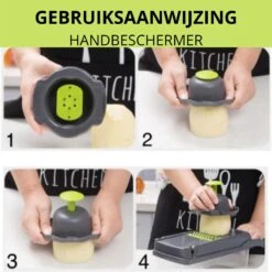 W&Z® Multifunctionele Groentesnijder - Mandoline -Fritessnijder - Keukensnijder - Groentehakker - 16 Delig -Merkloos Winkel 1200x1200 1400