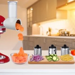 COFUN Groentesnijder Voor Kitchenaid Accessoires, Roestvrij Staal Groentesnijder Voor Kitchen Aid Accessoires, Roestvrij Staal Groentesnijder Kaasrasp Saladesnijder Voor Kitchenaid Groentesnijder -Merkloos Winkel 1200x1200 1449
