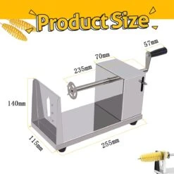 Uten YF-PT100 - Potato Twister - Aardappel Spiraal Snijder - Groentesnijder Voor Courgetti - Rvs -Merkloos Winkel 1200x1200 1595