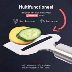 Triple J® Kaasschaaf Voor Jonge En Oude Kaas – Kaasrasp – Kaasmes – Keukengerei - RVS -Merkloos Winkel 1200x1200 1758