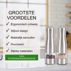 Pepermolen - Peper En Zoutmolen Set - Elektrisch - Inclusief Batterijen En Accessoires -Merkloos Winkel 1200x1200 1989
