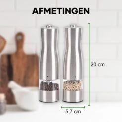 Pepermolen - Peper En Zoutmolen Set - Elektrisch - Inclusief Batterijen En Accessoires -Merkloos Winkel 1200x1200 1990