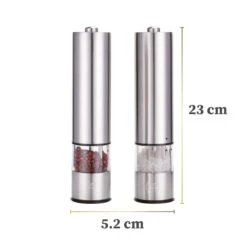 Sybra Peper En Zoutmolen Elektrisch – Peper En Zoutmolen Set Elektrisch – Pepermolen En Zoutmolen – Hoogwaardig RVS – Inclusief Houder -Merkloos Winkel 1200x1200 2005