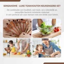 SensaHome - Luxe Teakhouten Keukengerei Set 10-delig - Hout -Merkloos Winkel 1200x1200 2157
