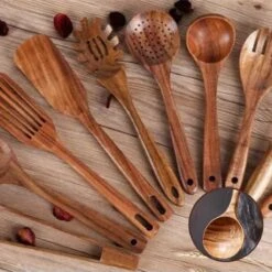 SensaHome - Luxe Teakhouten Keukengerei Set 10-delig - Hout -Merkloos Winkel 1200x1200 2165