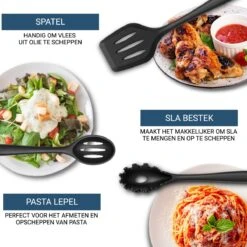 Keukengerei Set 11 Delig - Hittebestendig / BPA Vrij / Siliconen - Kookgerei Met Houder -Merkloos Winkel 1200x1200 2235