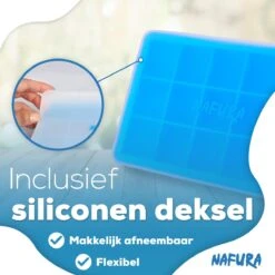 Nafura® Siliconen IJsblokjesvorm Met Deksel (4 Stuks) – IJsvormpjes Maker – IJsklontjes Vorm - Herbruikbaar – BPA Vrij - Vierkant -Merkloos Winkel 1200x1200 2373