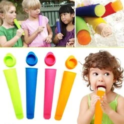 Siliconen Waterijs Vormen (Set 4 Stuks) - Icelolly Pop – IJslolly – IJsvormpje - IJsstokjes - Zelf IJs Maken – Popmaker – Ice Molds – Calippo IJs -Merkloos Winkel 1200x1200 2466