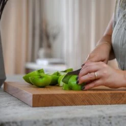 COOKX - Eiken Snijblok Met Antislip Rand - Snijplank Hout - Breed Model -Merkloos Winkel 1200x1200 2490