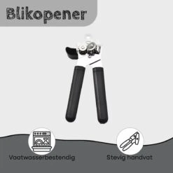 Proudproducts Blikopener - RVS - Handvat - 19cm - Duurzame En Veilige Opener Voor Blikken -Merkloos Winkel 1200x1200 2873