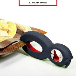 Multifunctionele Opener - 6-in-1 Keuken Hulp - Ouderen Opener - Fles Opener - Bier Opener - Pot Opener - Zak Opener - Veiligheidszegels Verwijderen - Doppen Losdraaien - Allesopener - Zwart/Rood -Merkloos Winkel 1200x1200 2883