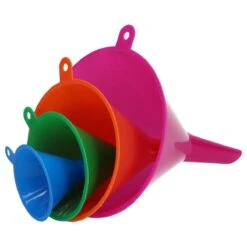 Merkloos Premium 4-Delige Trechter Set – 11cm, 9 Cm, 7 Cm, 5,5 Cm | Trechters In Verschillende Formaten Met Hoge Rand | Olie Zuur En Brandstofbestendig | Multicolor | Voor Snelle Overdracht Van Vloeistoffen, Olie, Water En Droge Stoffen En Poeders | Voor Gebr -Merkloos Winkel 1200x1200 2909