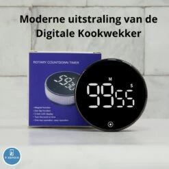 Digitale Kookwekker - Smart Timer - LED Display - Magnetisch Met Handige Draaiknop -Merkloos Winkel 1200x1200 2980