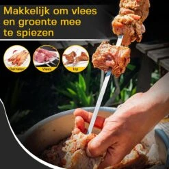 Ferodelli Kebab Spiezen - Bbq Spiezen - Set Van 6 - Barbeque Accesoires - Premium 14 Ferodelli Kebab Spiezen - Bbq Spiezen - Set Van 6 - Barbeque Accesoires - Premium -Merkloos Winkel 1200x1200 3093