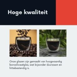 Powarkleen® - 250ml Set Met 6 Dubbelwandige Theeglazen - Theeglazen - Koffieglazen -Merkloos Winkel 1200x1200 3155