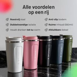 Triple J® Koffiebeker To Go - Thermosbeker - BPA & Lekvrij - 510ml - Zwart -Merkloos Winkel 1200x1200 328