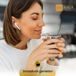 Vaja® Koffieglazen Set – Theeglazen Met Lepel – 350 Ml- Dubbelwandig - Cappuccino Glazen – Latte Macchiato Glazen - Theeglas 6 Stuks -Merkloos Winkel 1200x1200 3568