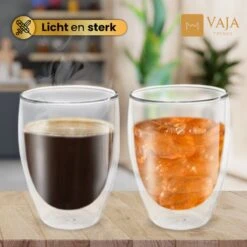 Vaja® Koffieglazen Set – Theeglazen Met Lepel – 350 Ml- Dubbelwandig - Cappuccino Glazen – Latte Macchiato Glazen - Theeglas 6 Stuks -Merkloos Winkel 1200x1200 3572