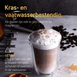VDN Dubbelwandige Koffieglazen Theeglazen - 300 ML Mokken - Set Van 6 Handgeblazen Cappuccino Latte Macchiato Glazen Dubbelwandig -Merkloos Winkel 1200x1200 3578