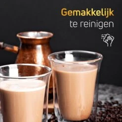 VDN Dubbelwandige Koffieglazen Theeglazen - 300 ML Mokken - Set Van 6 Handgeblazen Cappuccino Latte Macchiato Glazen Dubbelwandig -Merkloos Winkel 1200x1200 3579