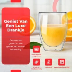 Procidi® Dubbelwandige Koffieglazen / Theeglazen - 6 Stuks - 350 Ml - Latte Macchiato / Cappucino Glazen Dubbelwandig - Koffietassen - 6x Thee Glas / Koffie Kop - Theeglas Set -Merkloos Winkel 1200x1200 3594