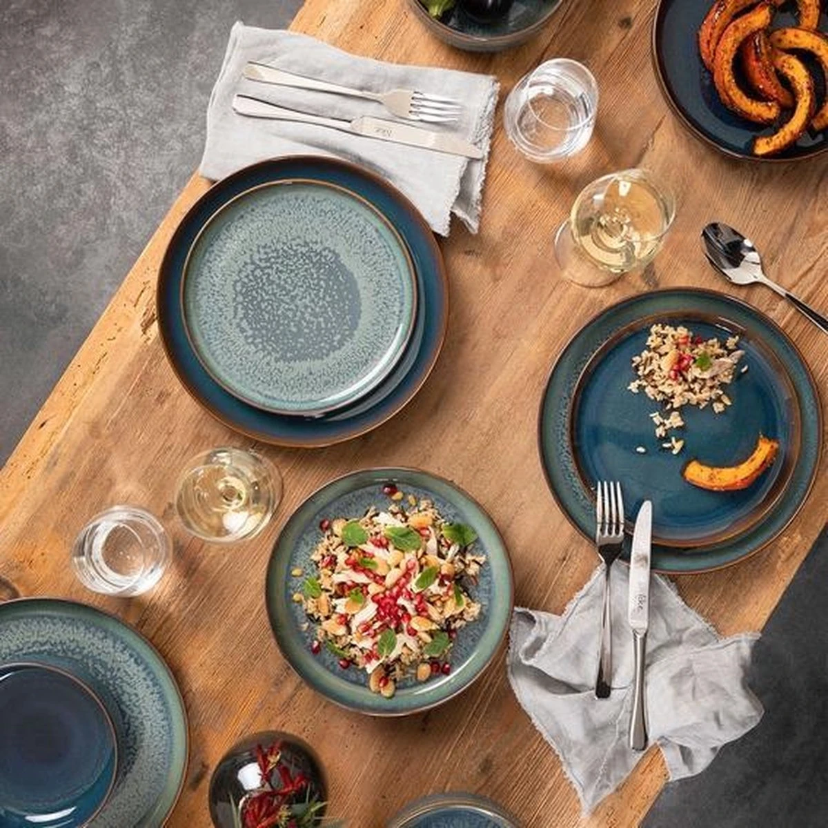 Villeroy & Boch Serviesset Crafted Breeze Grijsblauw 6-Delig 4 Villeroy & Boch Serviesset Crafted Breeze Grijsblauw 6-Delig - Afbeelding 2