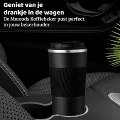 Mmoods Thermosbeker Voor Koffie En Thee 380ml - Koffiebeker To Go - Reisbeker Voor Auto - Herbruikbare Drinkfes Voor Warme En Koude Dranken - Ecologische Thermoskan Zwart Geschenk -Merkloos Winkel 1200x1200 397