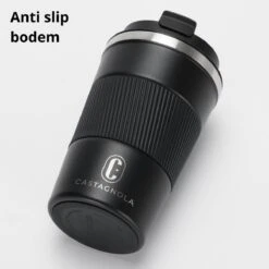 Castagnola Design RVS Koffiebeker To Go - Zwart - 380ml - Thermosbeker - Theebeker -Merkloos Winkel 1200x1200 478