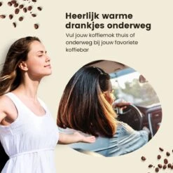 LaCardia Koffiebeker To Go Premium Wit – Thermosbeker – Theebeker – 380ML – Herbruikbaar -Merkloos Winkel 1200x1200 539