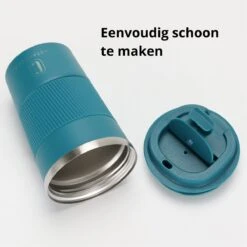 Castagnola Design RVS Koffiebeker To Go - Blauw - 380ml - Thermosbeker - Theebeker -Merkloos Winkel 1200x1200 589