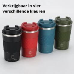 Castagnola Design RVS Koffiebeker To Go - Blauw - 380ml - Thermosbeker - Theebeker -Merkloos Winkel 1200x1200 590