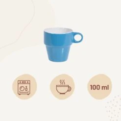 Orange85 Koffiekopjes - Met Houder - Set Van 6 - Gekleurd - 300 Ml - Keramiek -Merkloos Winkel 1200x1200 683