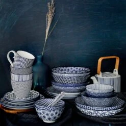 Tokyo Design Studio | Nippon Blue | Set Van 4 Borden Ø 25,7 Cm | Porselein -Merkloos Winkel 1200x1200 898