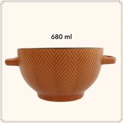 OTIX Soepkommen - Met Oor - Set Van 4 - Verschillende Kleuren - Aardewerk - 680 Ml -Merkloos Winkel 1200x1200 984