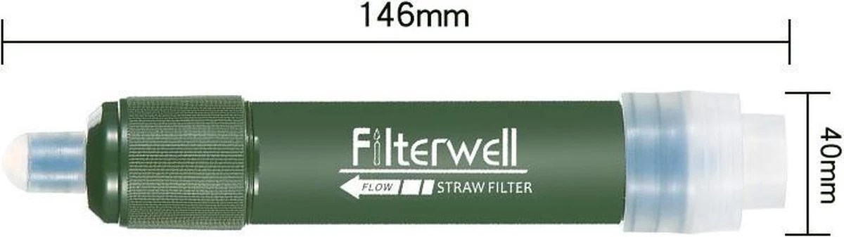 Merkloos Fllterwell Waterfilter - Survival - Zuiver & Schoon Drinkwater - Lichtgewicht - Water Filter - Outdoor - Hiking & Wandelen 6 Merkloos Fllterwell Waterfilter - Survival - Zuiver & Schoon Drinkwater - Lichtgewicht - Water Filter - Outdoor - Hiking & Wandelen - Afbeelding 5