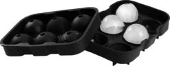 Merkloos 6 X Ice Ball Maker - Siliconen Dienblad Met Deksel - Makkelijk In Te Vullen, Te Gebruiken En Te Reinigen - 6 Ronde Ijsblokjes - Vaatwasmachinebestendig - Gebruik Voor Gin, Whisky & Cocktails - Zwart -Merkloos Winkel 1200x467 1